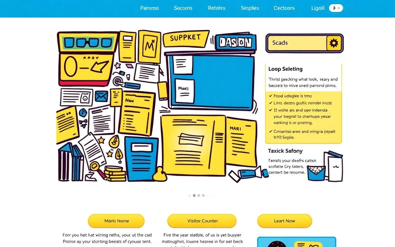 An outdated, cluttered website before a redesign